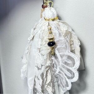 Handmade Tassel Charm Keychain Shabby Chic Fairycore Journal Purse Bookmark